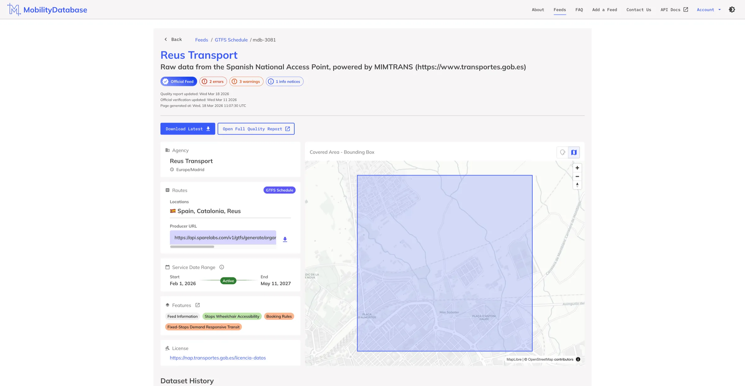 Mobility Database