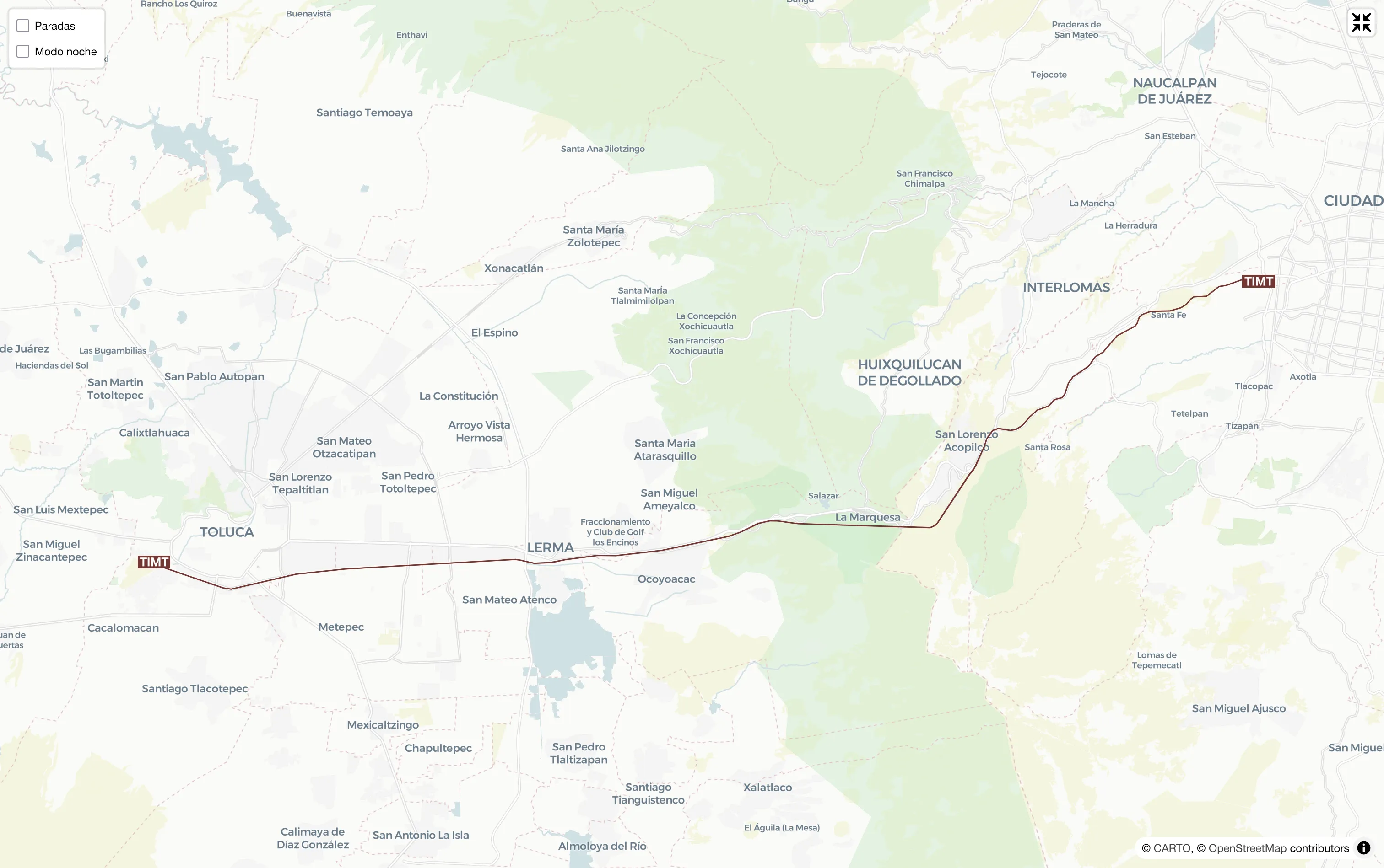 GTFS / Tren El Insurgente - Ciudad de México, Ciudad de México