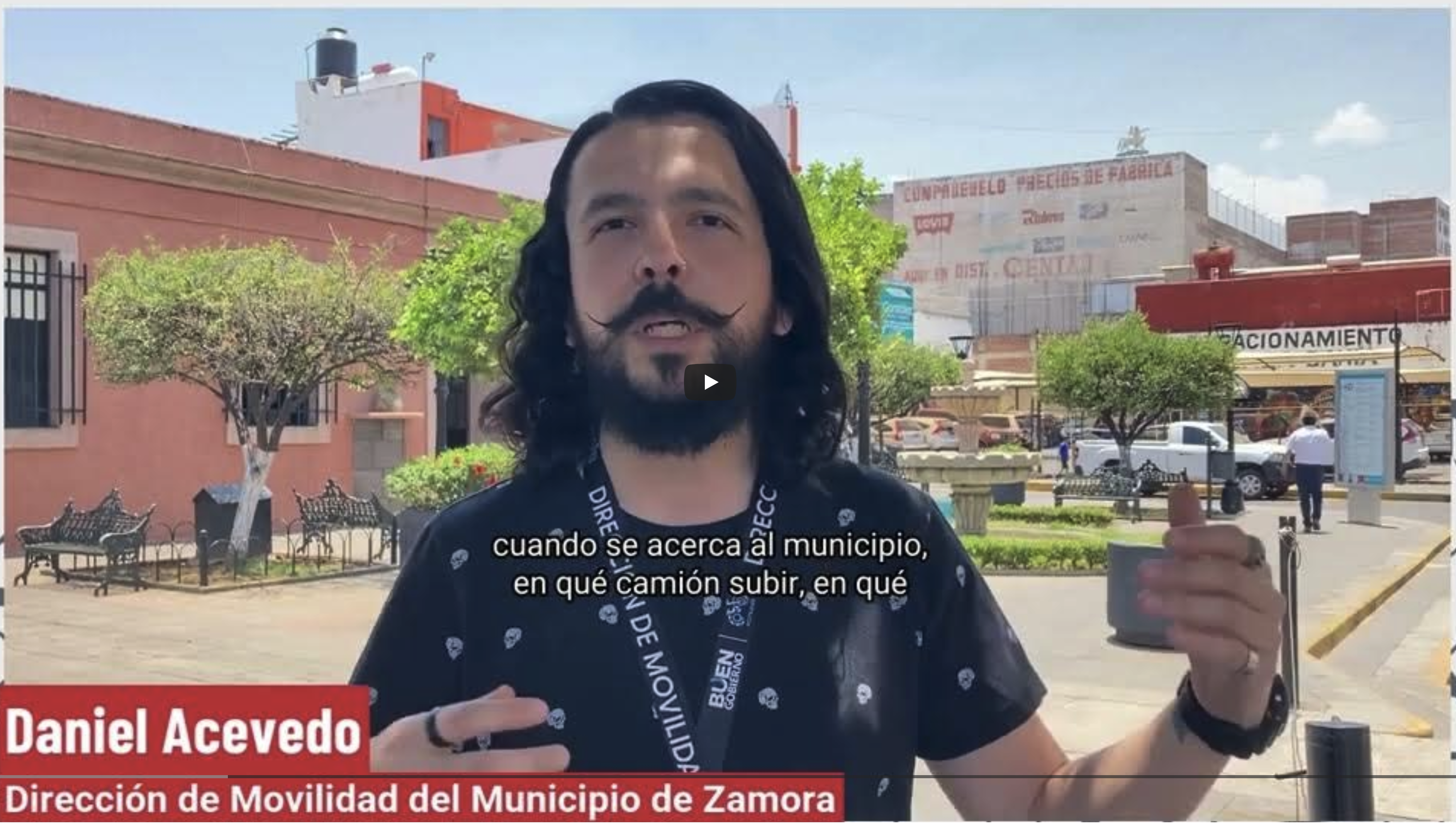 Entrevista Daniel Acevedo, Mapeo Colaborativo de Transporte Público en Zamora